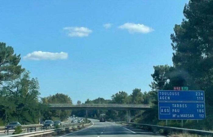 the A 62 motorway will be partially closed between Bordeaux and Toulouse