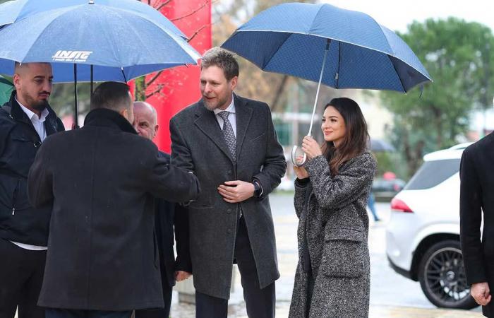 Crown Prince Leka and his partner Blerta appear together for the first time during a very symbolic official engagement