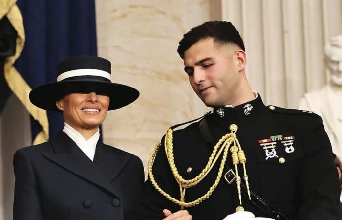 Formal look and enigmatic hat, who are the two designers behind Melania Trump's look?