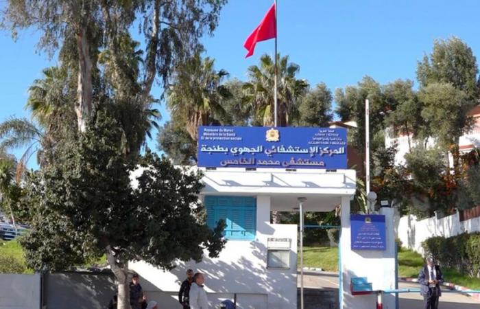 Measles: a specialized medical pavilion set up in Tangier