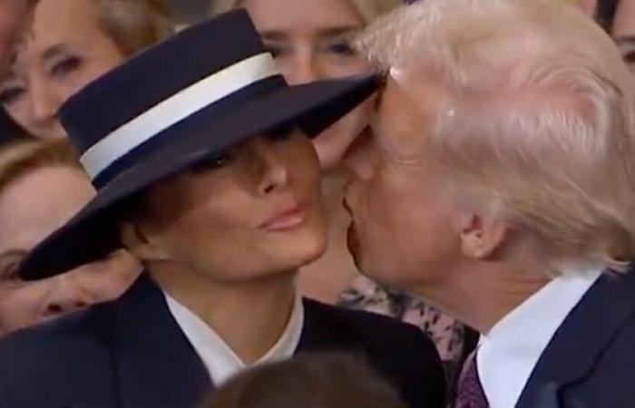 Embarrassing moment between Donald and Melania Trump during the inauguration