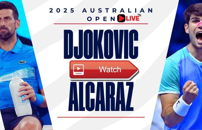 [+Here’s how To WatcH!] Novak Djokovic Vs Carlos Alcaraz Live Streams [Australian Open 2025] and TV Channel