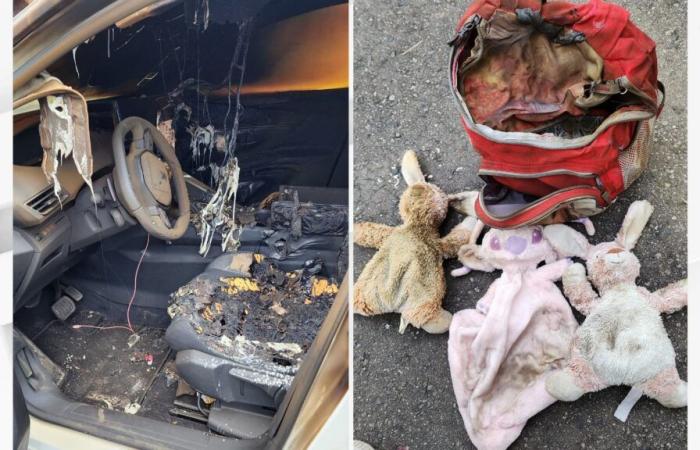 the cuddly toy of a little girl with autism found “intact” in a burned car