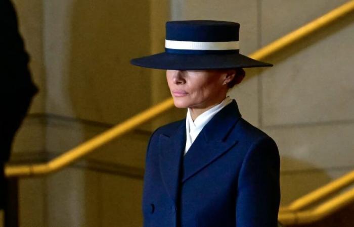 Formal look and enigmatic hat, who are the two designers behind Melania Trump's look?