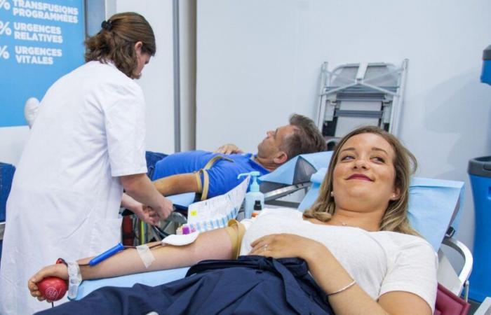 Where can you donate blood in Tarn in February?