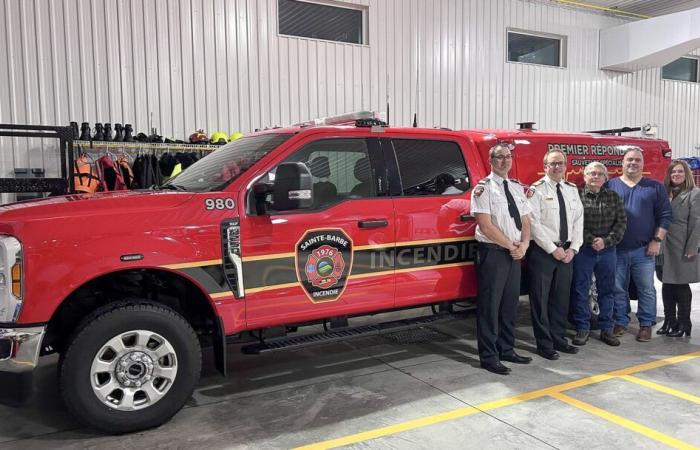 A new first responder truck for the Sainte-Barbe fire safety service