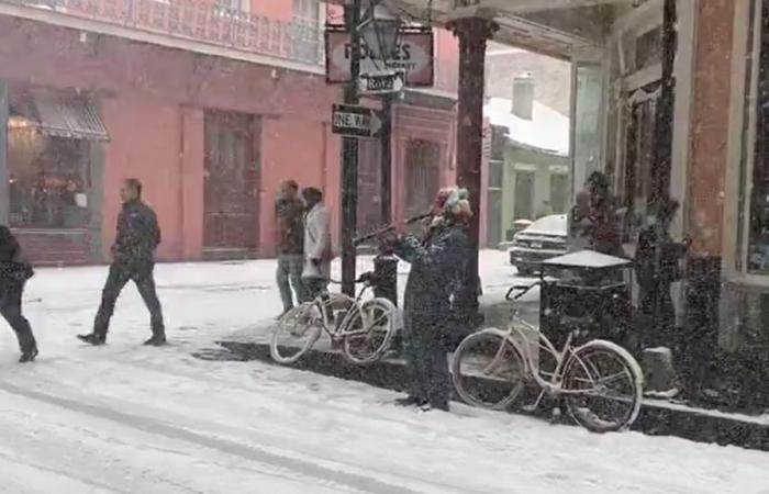 New Orleans, hit by rare snowstorm, is unrecognizable