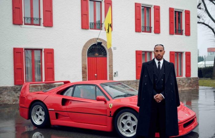 Discover in pictures Lewis Hamilton's first day at Ferrari