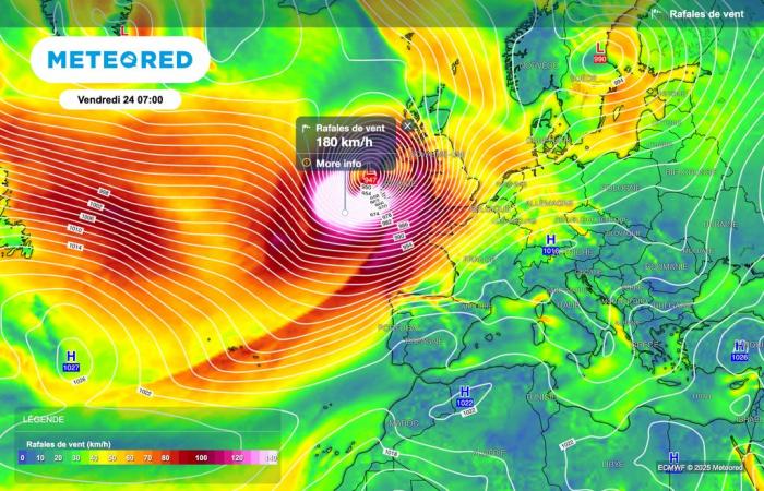 gusts of nearly 170 km/h in Ireland! What consequences for France?