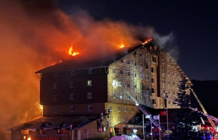 Fire in a mountain hotel in Türkiye: 66 dead