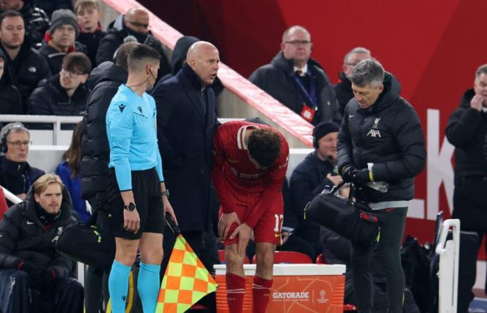 Liverpool may have picked up new injury problem after what Curtis Jones was spotted doing against Lille