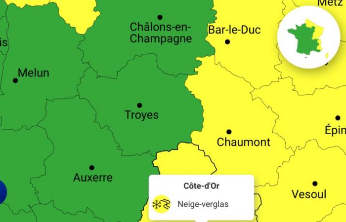 Côte-d’Or – Yellow warning “meteorological situation to monitor” snow – ice