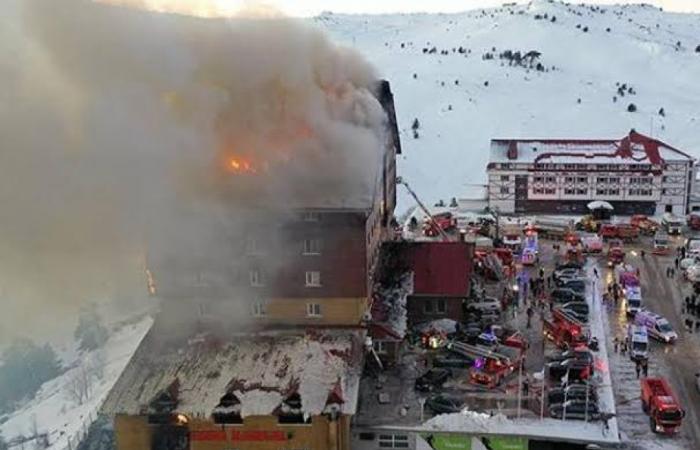 Türkiye: fire in a hotel in Kartalkaya ski resort leaves 10 dead