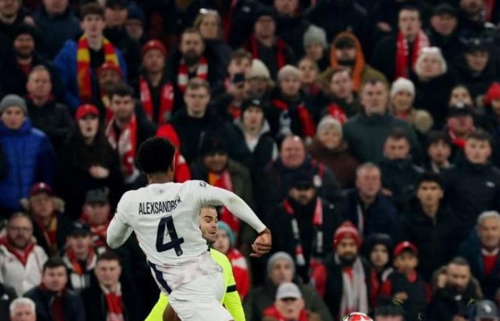 Mohamed Salah's opening score against Lille in the Champions League