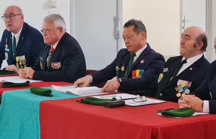 Sainte-Livrade-sur-Lot. Veterans of the Foreign Legion gathered at the CAFI