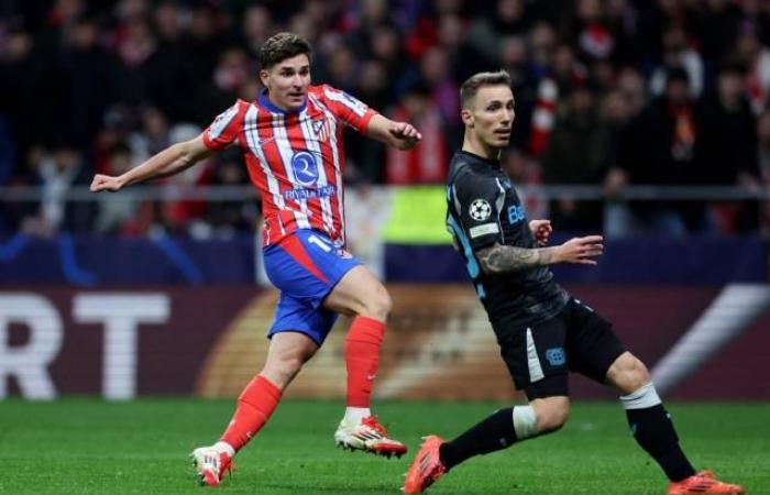 Atlético robs Leverkusen in a tense Champions League match, Dortmund falls to Bologna and Stuttgart wins before hosting PSG