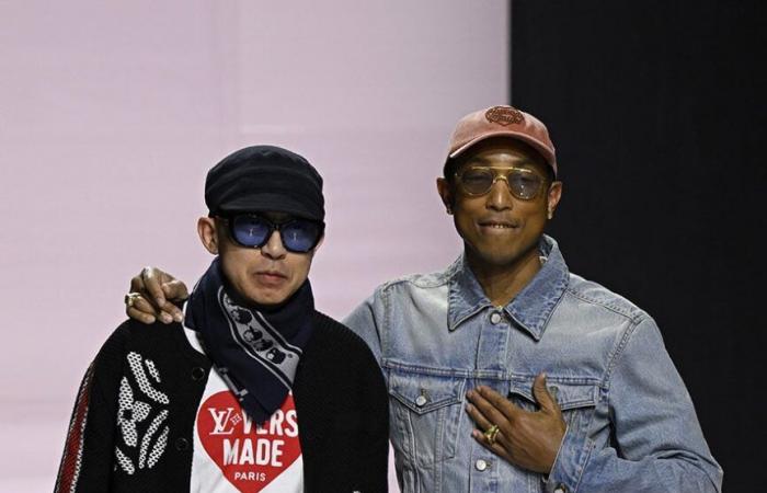 At the Louis Vuitton show, Nigo and Pharrell celebrate their friendship