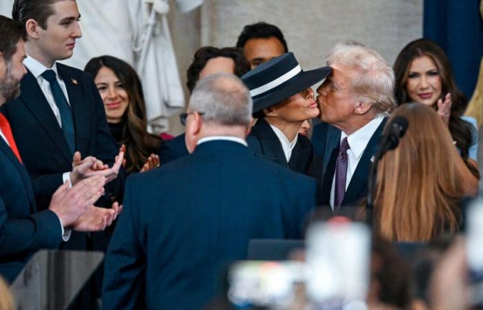 Big hat and failed kiss, the enigmatic Melania Trump is also returning to the White House