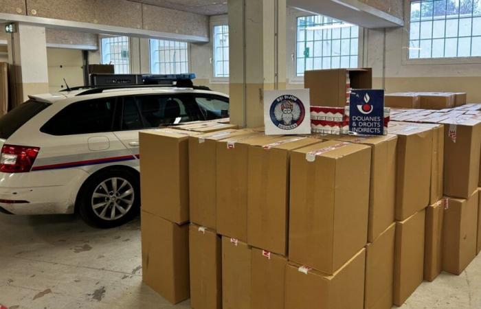 In Dijon, a ton of contraband tobacco seized by customs officers