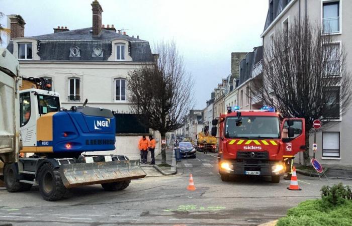 A gas leak broke out in this district of Cherbourg