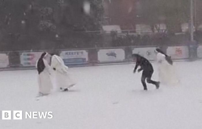 Snow flurries are rare in US south – now a blizzard has hit