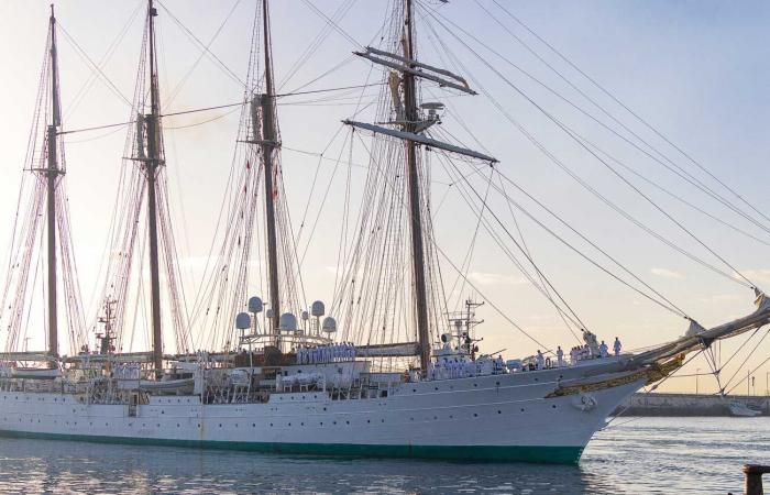 Princess Leonor makes a final stopover in Las Palmas before crossing the Atlantic