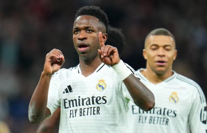 Kylian Mbappe and Vinicius Junior on target as Los Blancos boost last 16 hopes