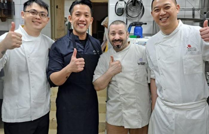 these pastry chefs from Singapore train in a bakery in Tassin