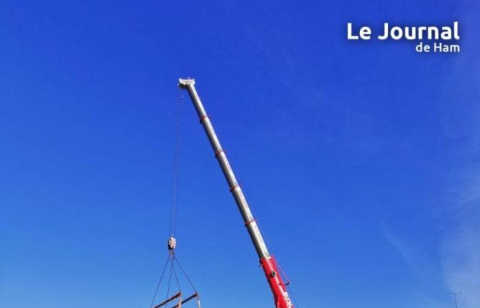 The deck of the Cappy lifting bridge has been removed