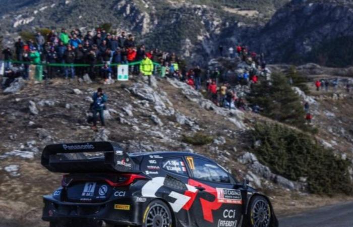 Several roads cut with the passage of the Monte-Carlo Rally