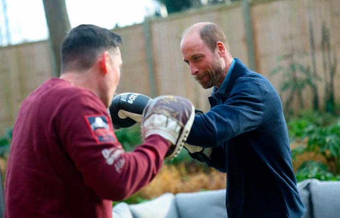 Boxing and table football for Prince William who continues Diana’s work with the homeless