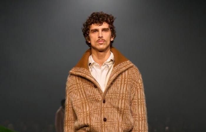 At the Zegna fashion show, actor John Turturro causes a sensation