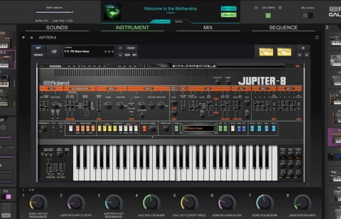 Roland updates Galaxias soon