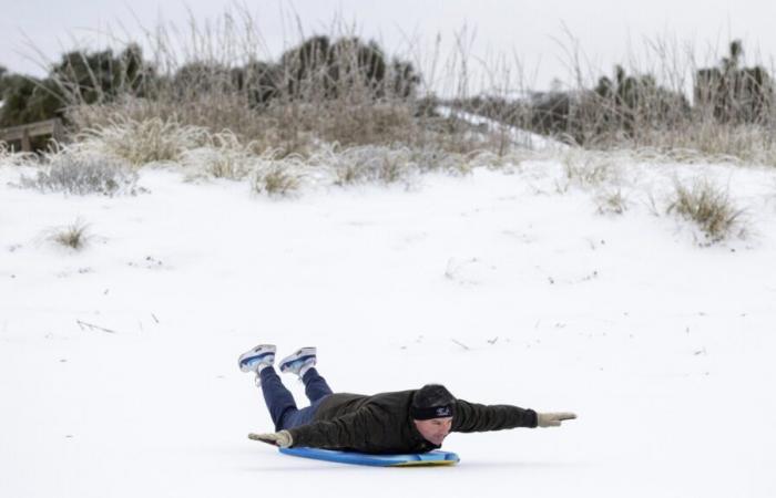 Once-in-a-lifetime southern snow eclipses records that stood for decades