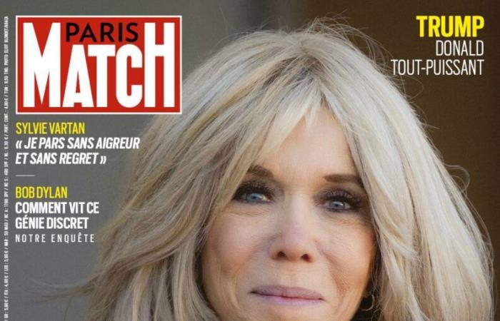 Brigitte Macron on the front page of Paris Match on January 23, 2025 (n°3951)