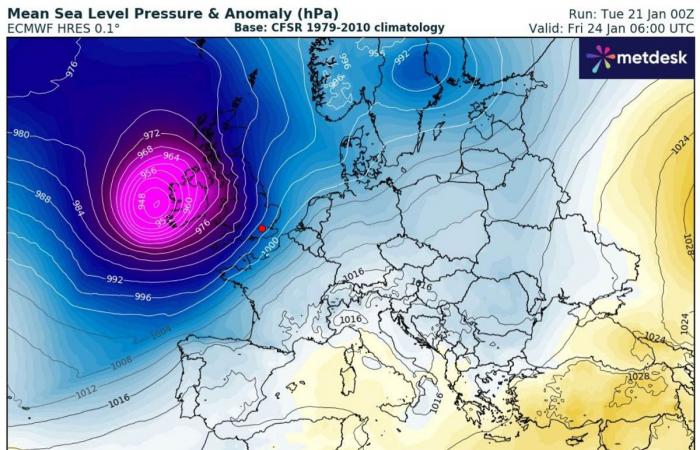 Multiple intense Atlantic storms will blast into Ireland and the UK next weekend