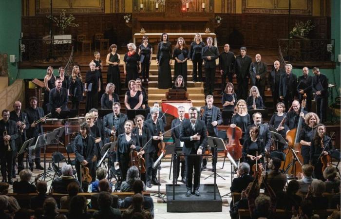 a concert of sacred music with the Ascèse choir