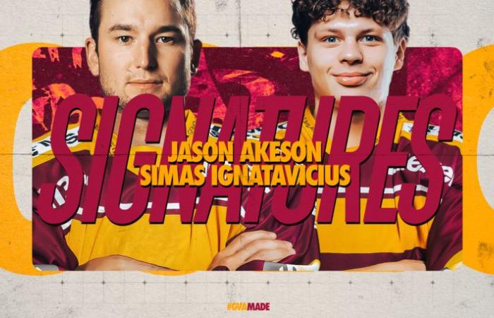 Jason Akeson and Simas Ignatavicius at GSHC