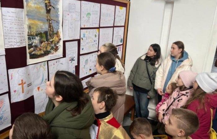 Messages of hope, drawings by young French people exhibited in Odessa