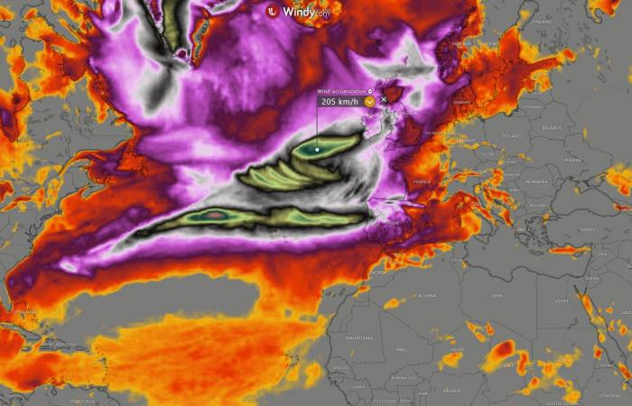 Multiple intense Atlantic storms will blast into Ireland and the UK next weekend