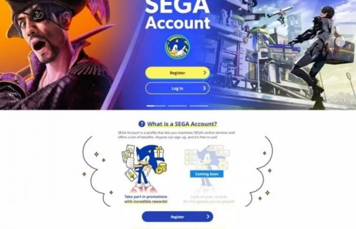 Sega launches a unified account for its services and games