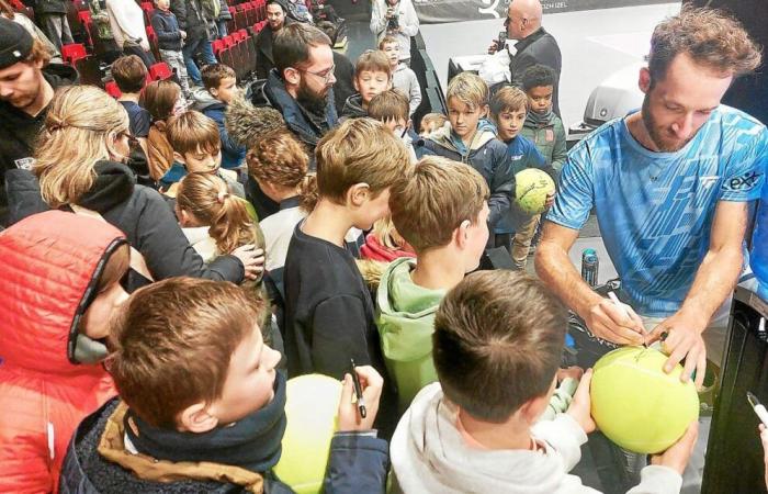 It was the hunt for autographs at the Quimper tennis open