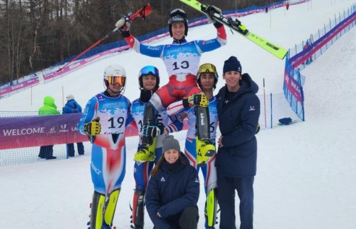 Turin Universiade. Gold for biathlete Nathanaël Peaquin, Paul Silvestre tanned in slalom