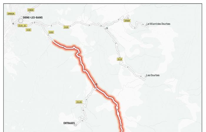 Several roads cut with the passage of the Monte-Carlo Rally