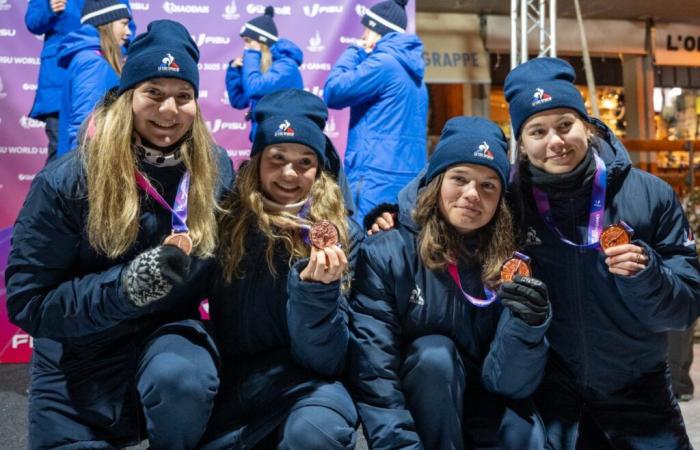 Cross-country skiing | “A memory engraved forever in our memories”: Félicie Chappaz, Manon Favre Bonvin, Julie Marciniak and France Pignot tell how they won bronze in the relay at the World University Games in Turin | Nordic Mag | No. 1 Biathlon