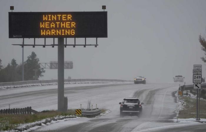 From Texas to Florida, a rare winter storm brings historic snowfall : The Picture Show : NPR