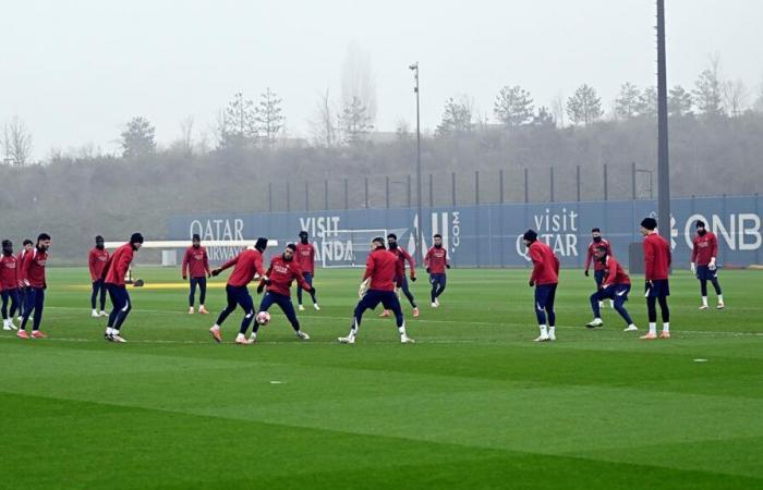 The Parisian group for the Man City reception