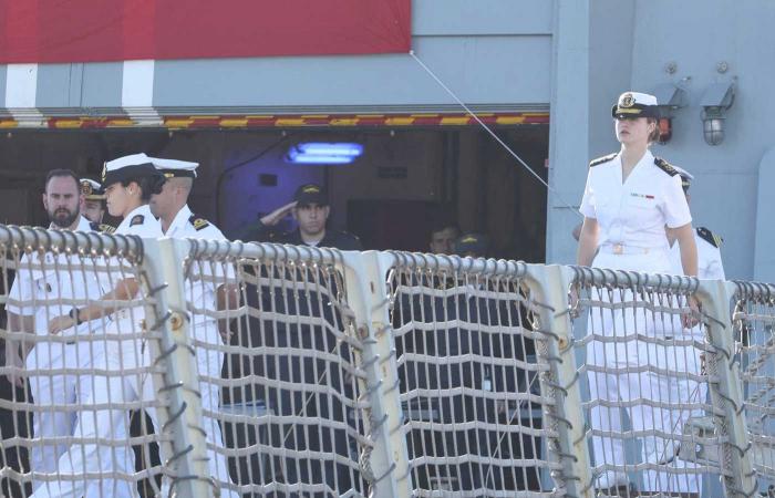 Princess Leonor makes a final stopover in Las Palmas before crossing the Atlantic