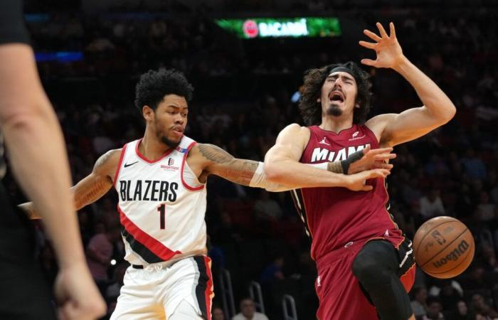 Trail Blazers build 27-point lead, withstand Heat rally to earn victory