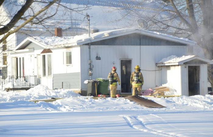 A fire damages a residence in Sainte-Séraphine